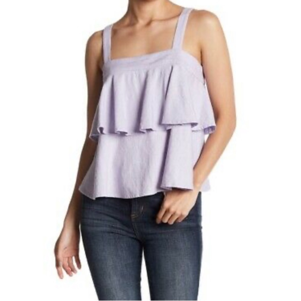 Abound Lavender Ruffle Tank
